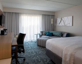 Bright and spacious day use room with work desk at Sonesta Select Atlanta Norcross I-85.