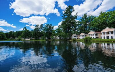 Lake views at Paradise Stream Resort.