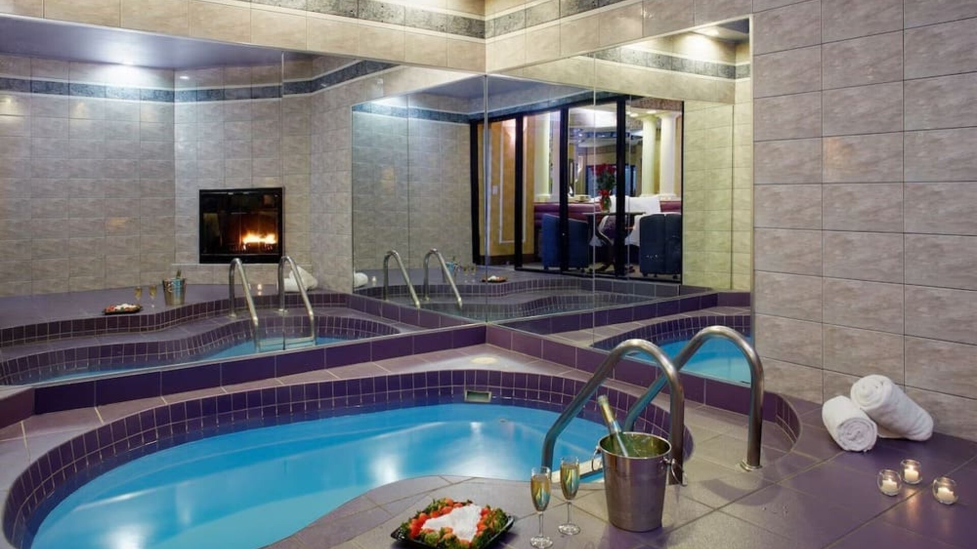 Indoor pool at Paradise Stream Resort.