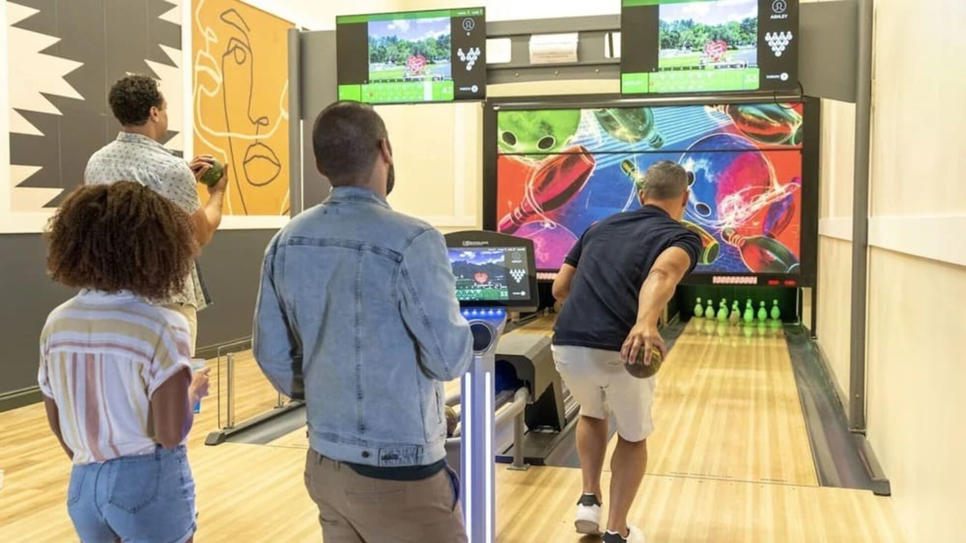 Bowling at Paradise Stream Resort.