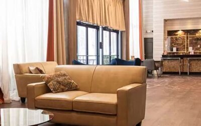 Lobby seating at Paradise Stream Resort.