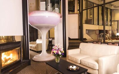 Lobby lounge at Paradise Stream Resort.