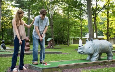 Mini-golf at Paradise Stream Resort.