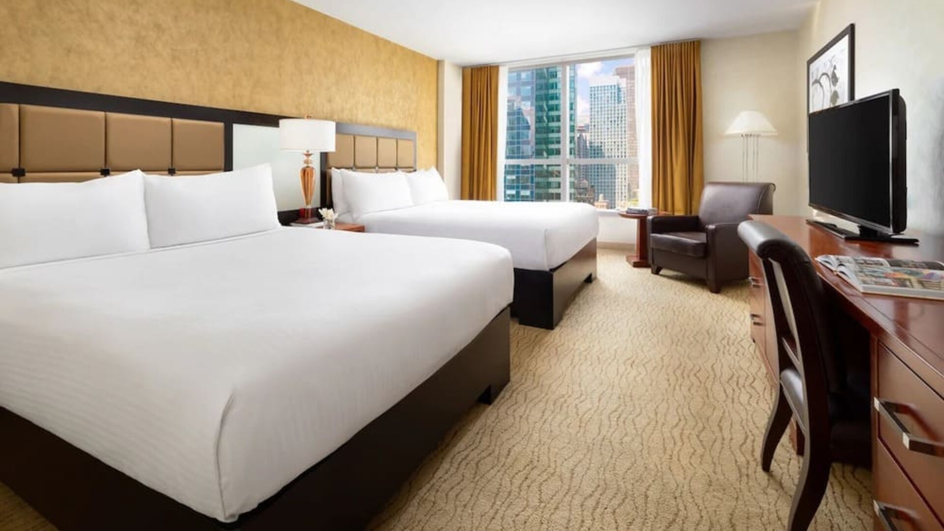 Queen beds available at Millennium Hotel Broadway Times Square.