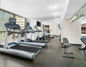 Fitness center at Millennium Hotel Broadway Times Square.