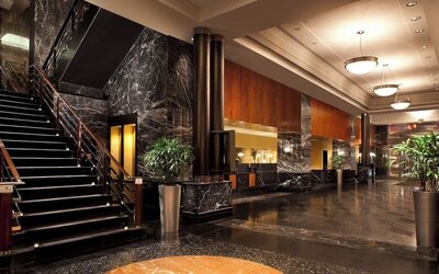 Hotel lobby at Millennium Hotel Broadway Times Square.