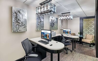 Business center at Homewood Suites By Hilton Shreveport.