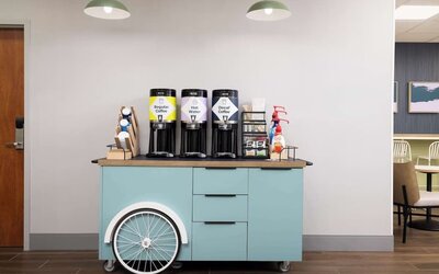 Coffee station at Spark By Hilton Guelph.