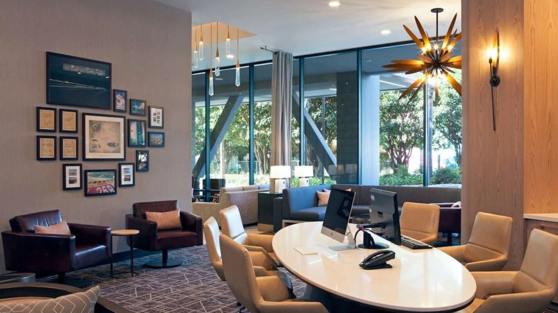 Business center available at Homewood Suites By Hilton LAX Airport.