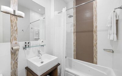 Day use room at Aura Hotel Brooklyn.