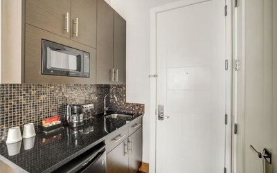 Day use room at Aura Hotel Brooklyn.