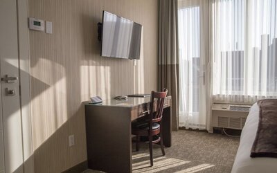 Day use room at Aura Hotel Brooklyn.