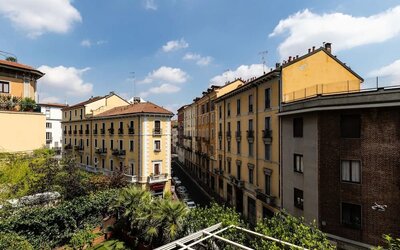 Hotel exterior at Aiello Rooms.
