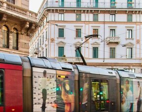 City streets at Aiello Rooms.
