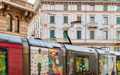 City streets at Aiello Rooms.
