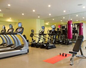 Well equipped fitness center at Nu Hotel - Brooklyn.