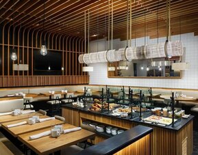 On-site restaurant at AC Hotel New York Times Square.