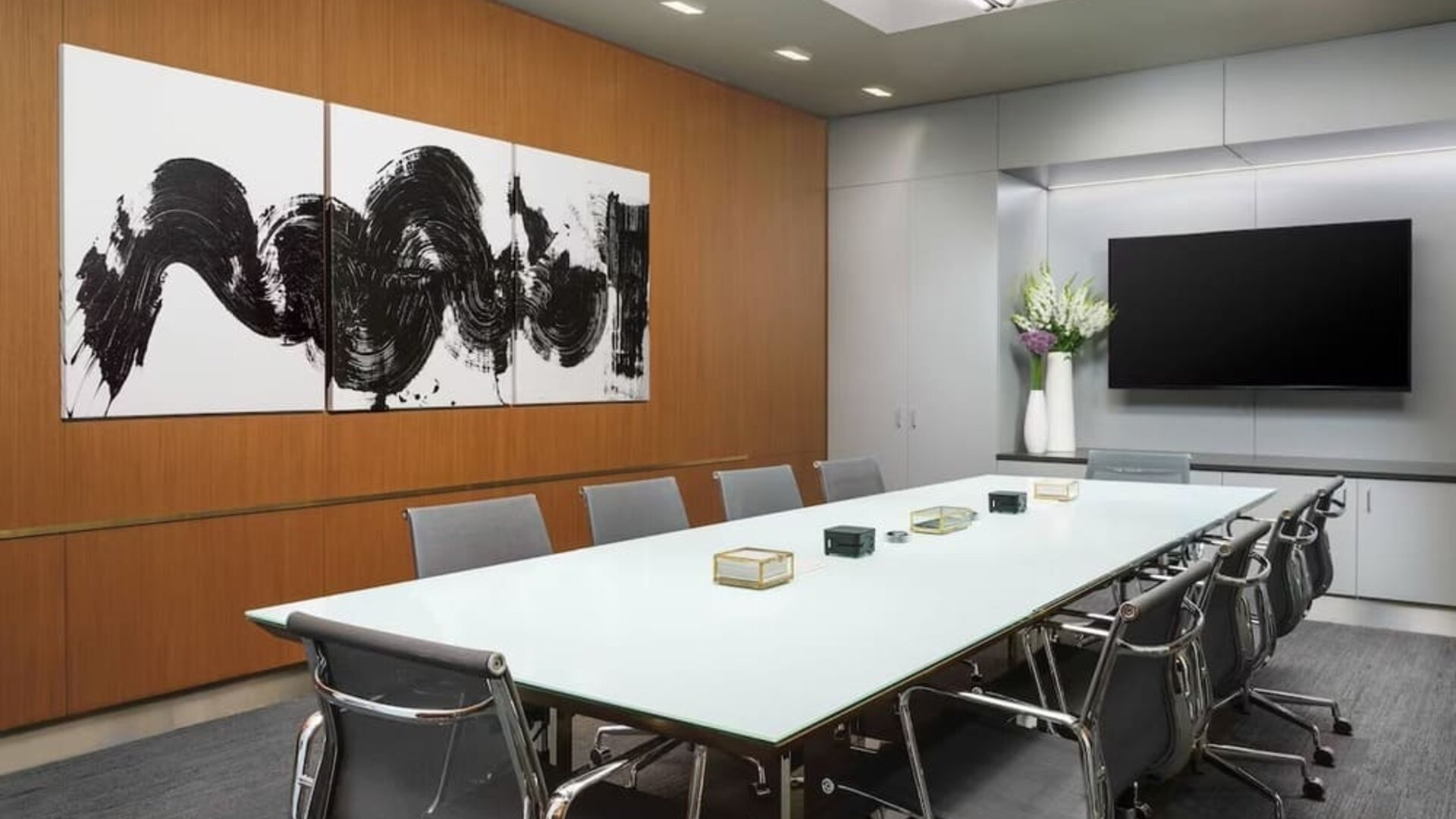 Professional meeting room at AC Hotel New York Times Square.