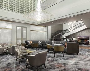 Lounge and coworking space at The Westin New Orleans.