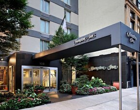 Hotel entrance at Hampton Inn Manhattan Chelsea.