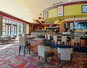 Co-working space along the bar at Embassy Suites By Hilton Charlotte-Concord-Golf Resort & Spa.