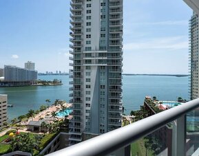 View from room at Hyatt Centric Brickell Miami.
