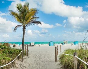Beach access at Hyatt Centric Miami South Beach.
