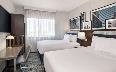 Day use room at DoubleTree By Hilton Long Island City, NY.