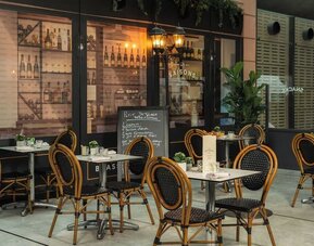 Restaurant at Sheraton Paris Charles De Gaulle Airport Hotel.