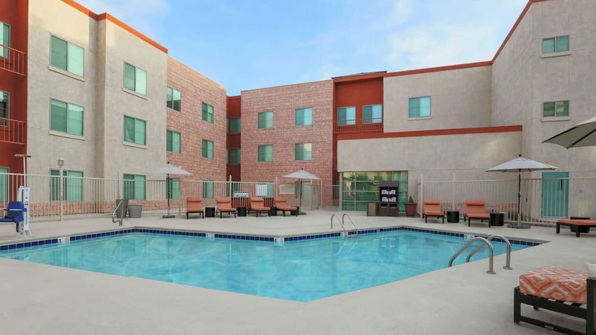 Outdoor pool at Hampton Inn & Suites Denver Tech Center.