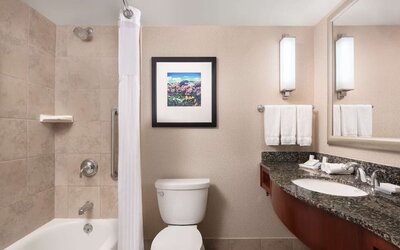 Day use room at Hilton Garden Inn Denver Downtown.