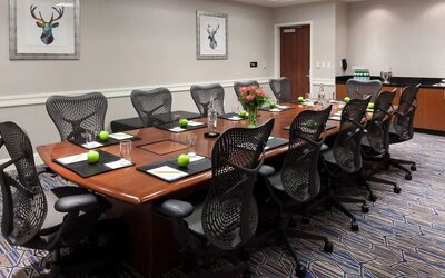 Meeting room at Hilton Garden Inn Denver Downtown.