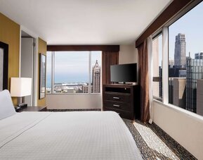 Day use room at Homewood Suites By Hilton Chicago Downtown/Magnificent Mile.
