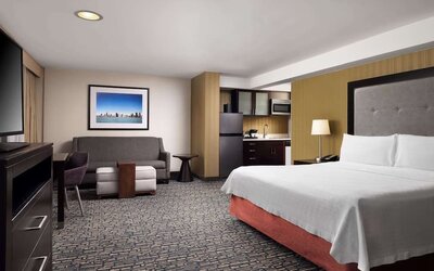 Day use room at Homewood Suites By Hilton Chicago Downtown/Magnificent Mile.