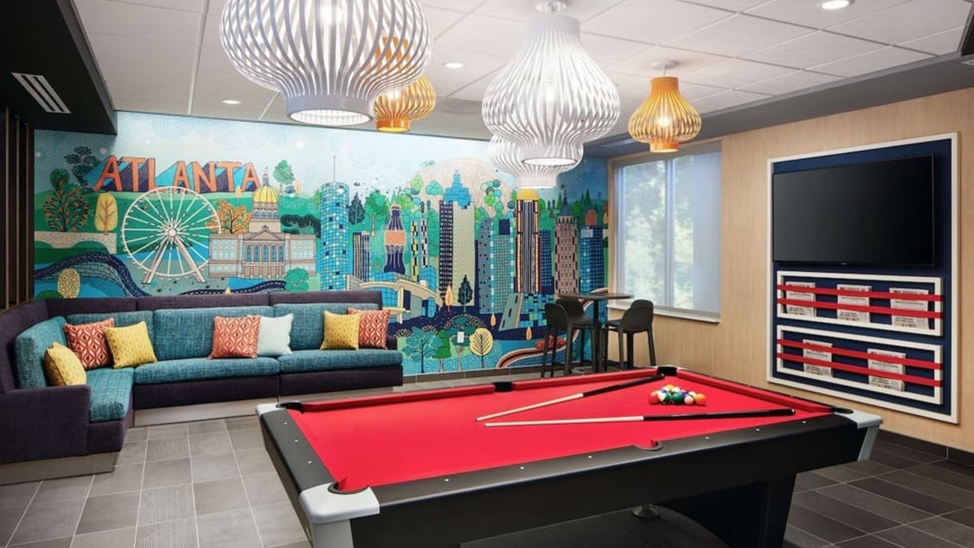 Game room at Tru By Hilton Atlanta Northlake Parkway.