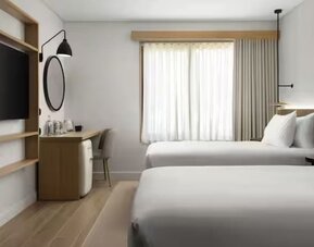 Day use room at Hilton Garden Inn Rome Colosseum.