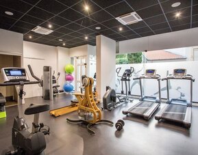 Fitness center at Splendid Hotel & Spa Nice.
