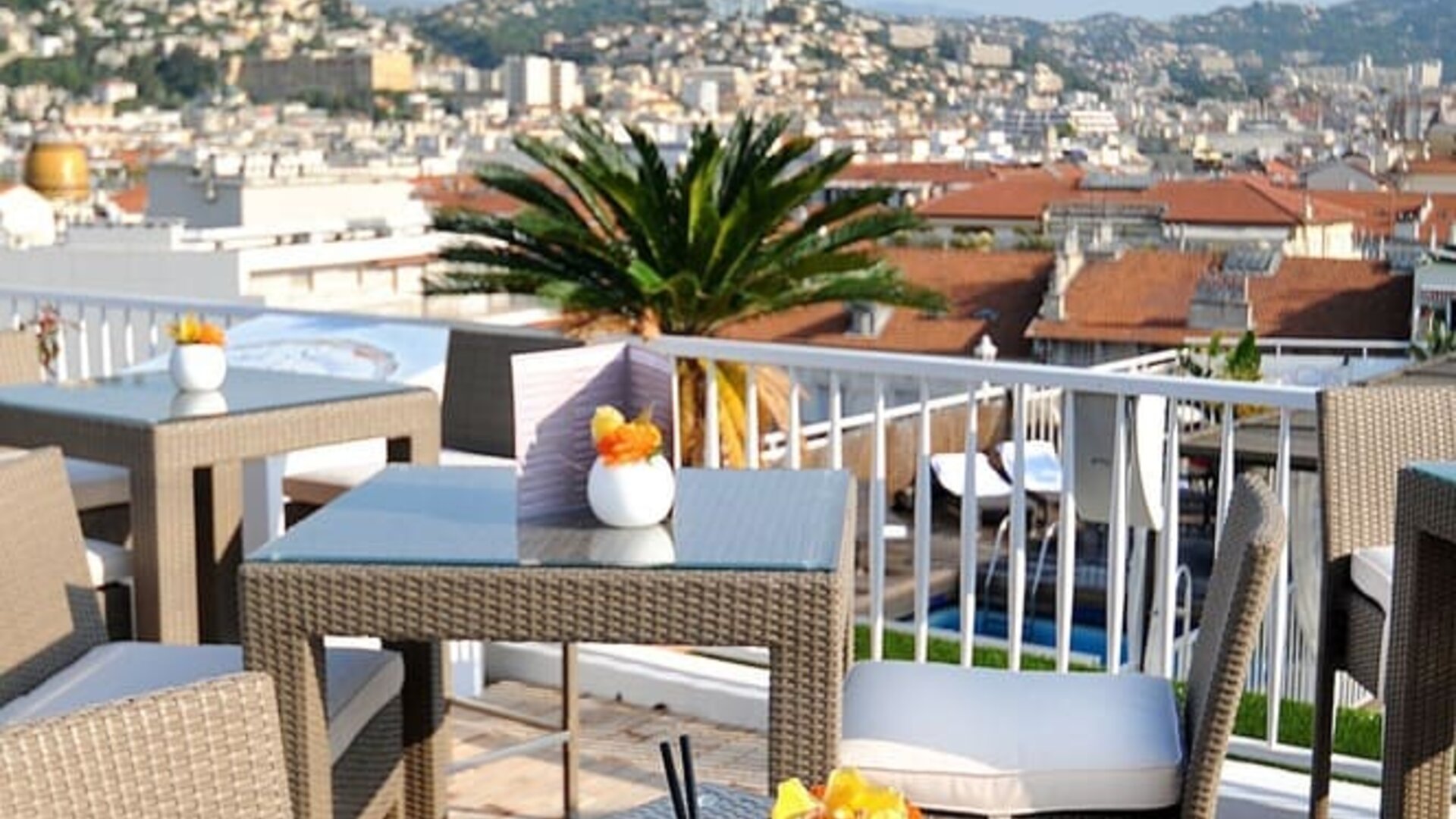 Rooftop bar and dining available at Splendid Hotel & Spa Nice.