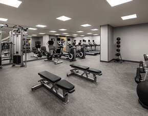 Fitness center at Courtyard San Diego Downtown.