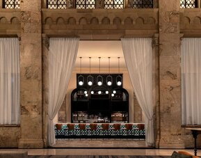 Hotel bar at Courtyard San Diego Downtown.