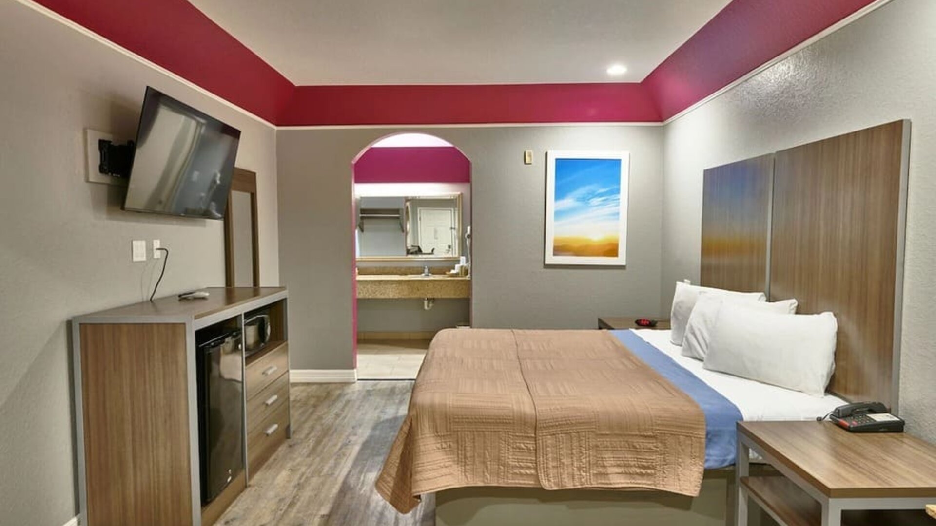 Day use room at Hotel Bliss Kemah Boardwalk.