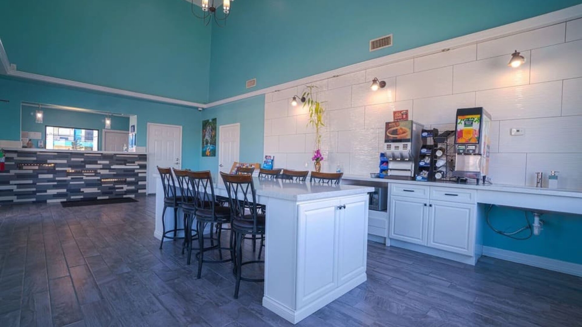 Kitchen available at Hotel Bliss Kemah Boardwalk.