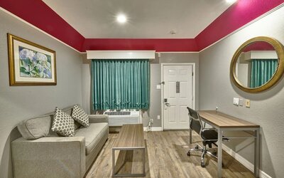 Day use room at Hotel Bliss Kemah Boardwalk.