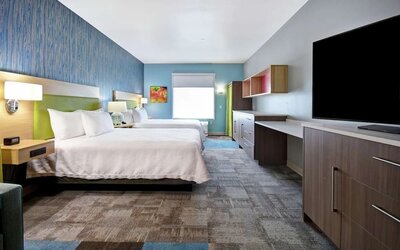 Day use room at Home2 Suites By Hilton San Francisco Airport North.