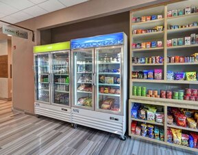 Snack bar at Home2 Suites By Hilton San Francisco Airport North.