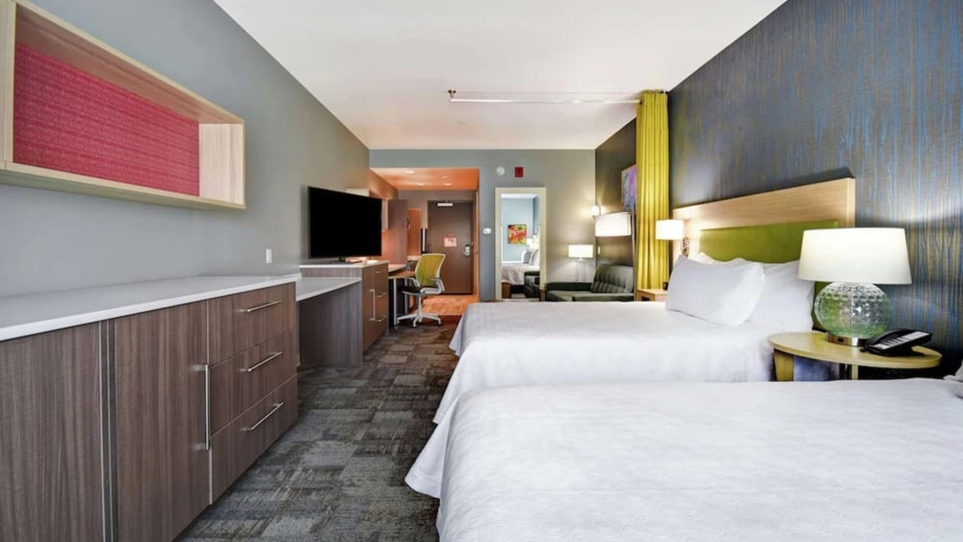 Day use room at Home2 Suites By Hilton San Francisco Airport North.