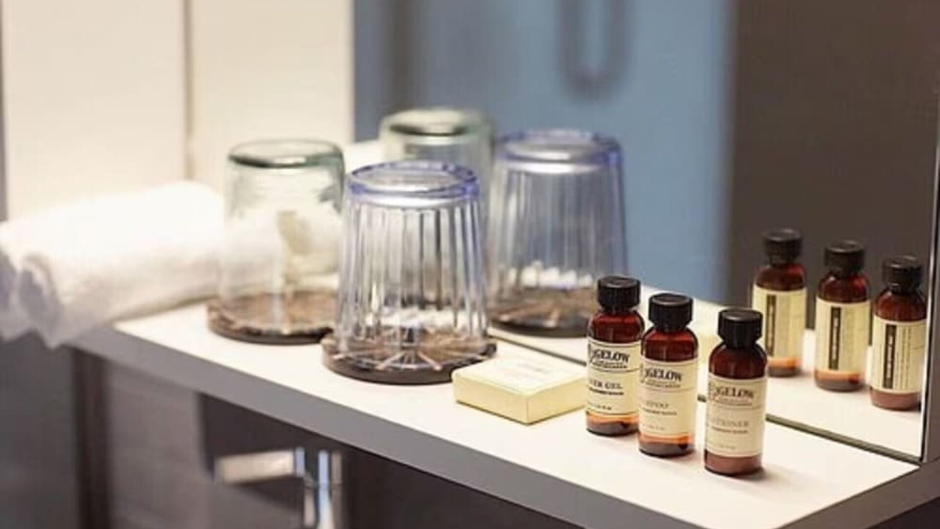 Toiletries at The Baltic Hotel.