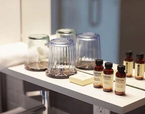 Toiletries at The Baltic Hotel.