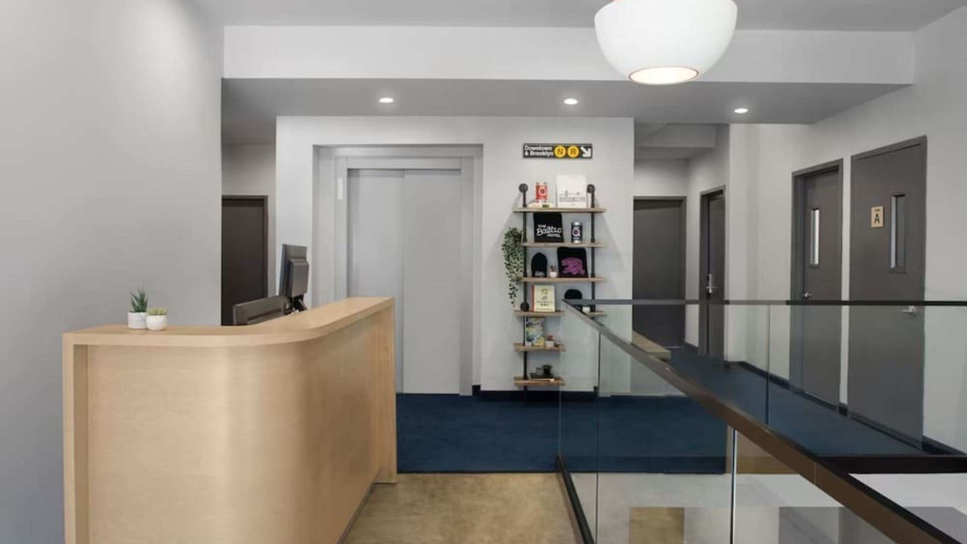 Reception desk at The Baltic Hotel.