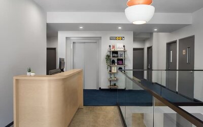 Reception desk at The Baltic Hotel.